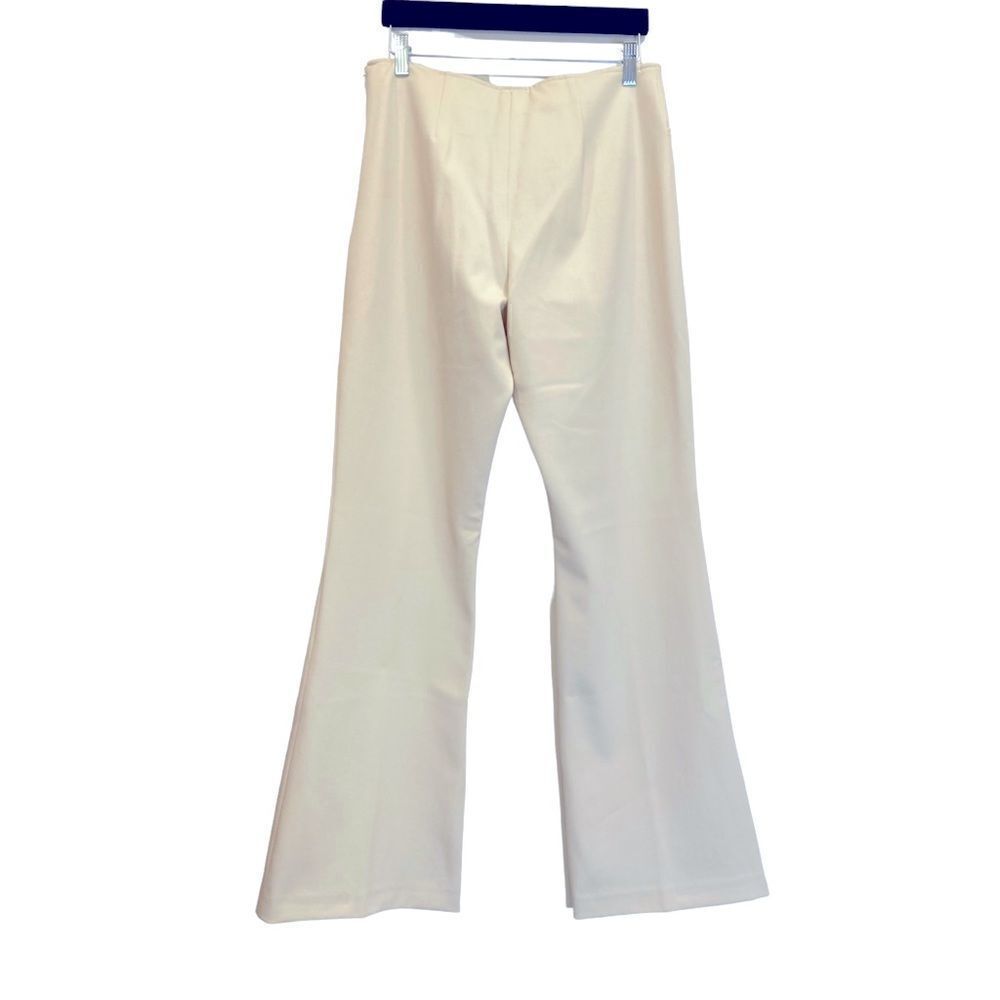 Cache High Rise Cream Flared Pants Size 10 NWT - Picture 5 of 8